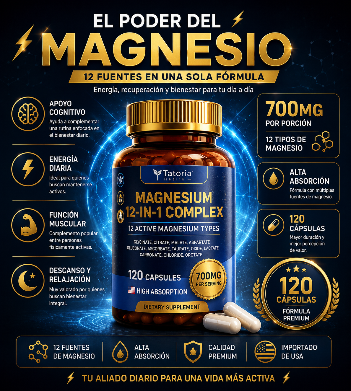 Magnesio premiun 12 en 1