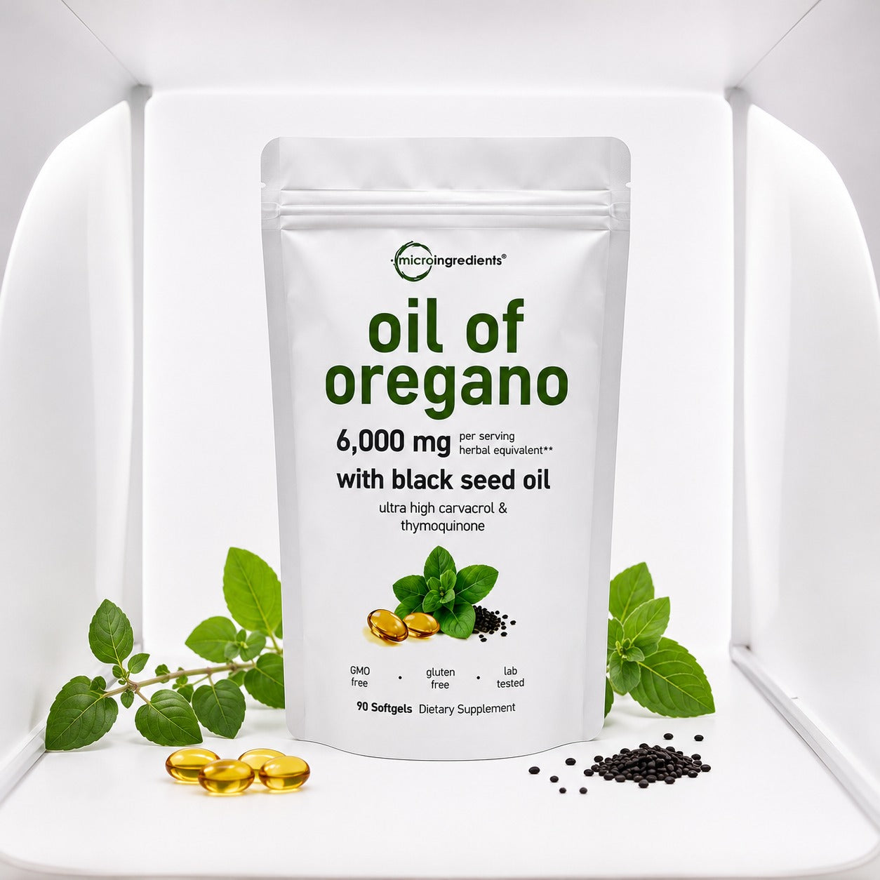 Aceite de orégano y semilla negra PREMIUM (90 cápsulas)