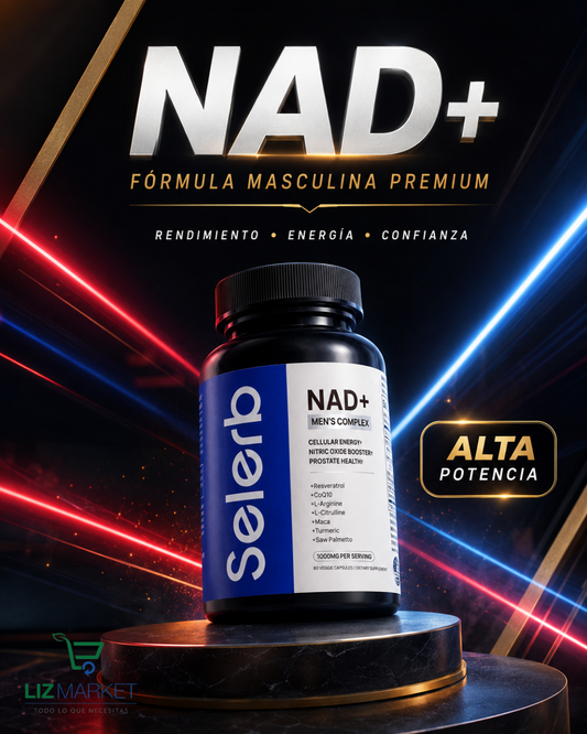 Selerb NAD+ para hombres: energía, vitalidad y bienestar